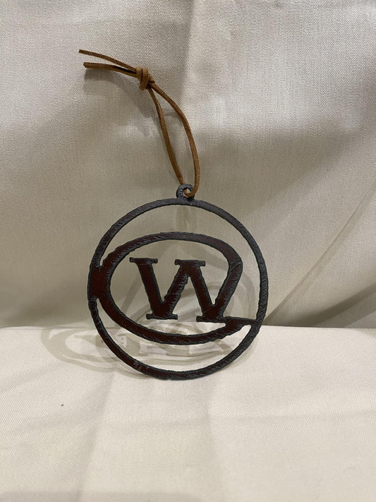 W Metal Ornament