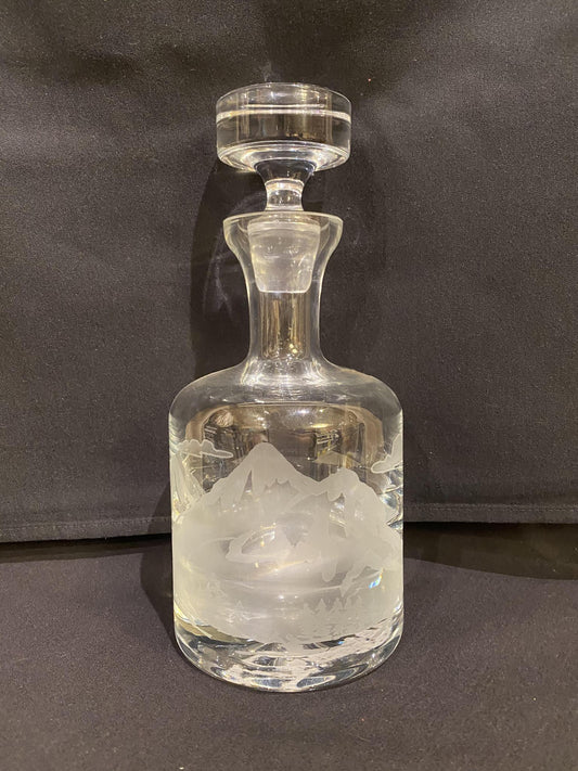 36 oz Crystal Decanter Tetons