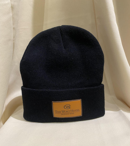 Patch Beanie Hat black