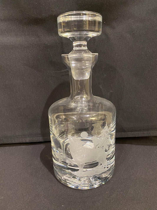 36 oz Crystal Decanter Wolf